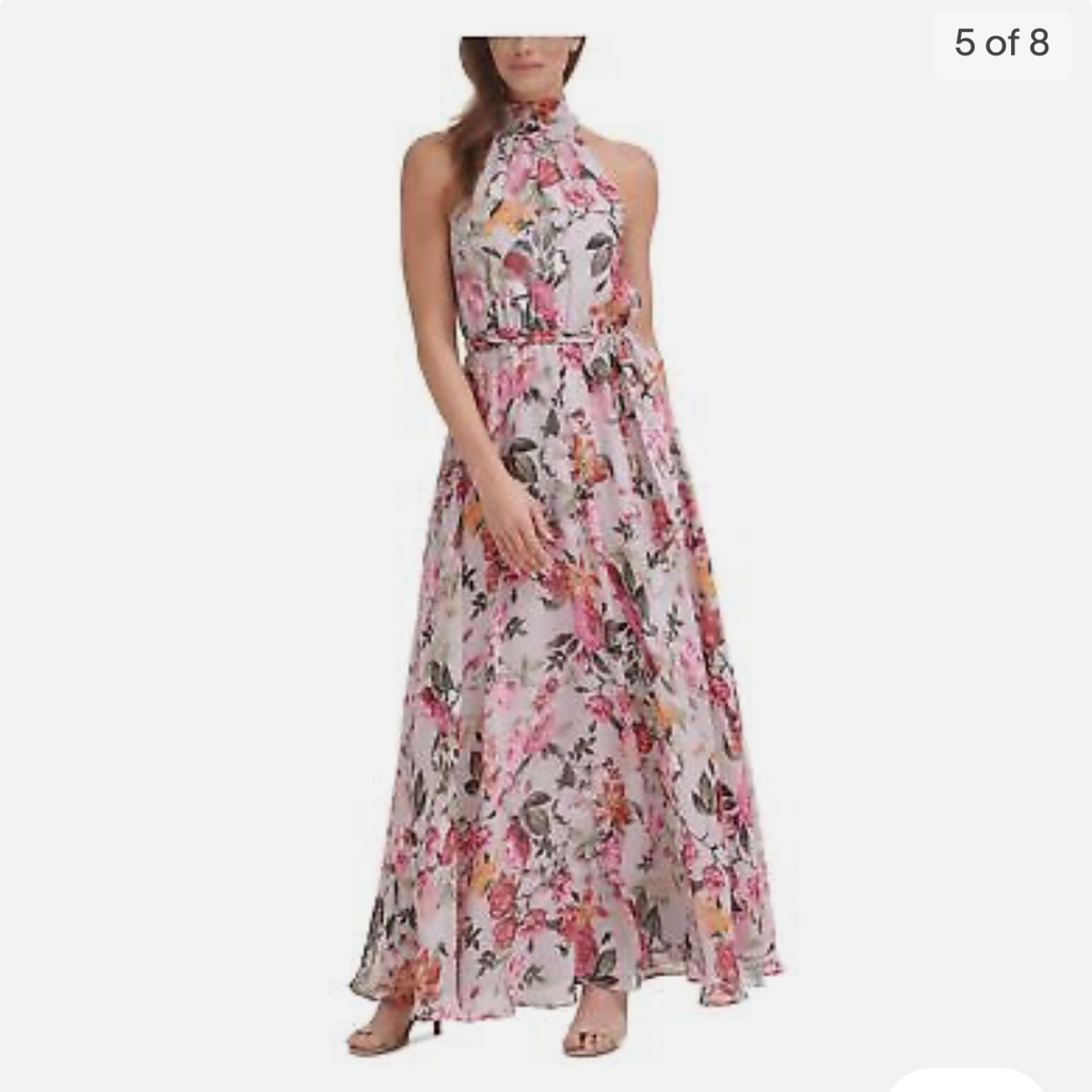 Eliza J | Dresses | Eliza J Halter Neck Floral Maxi Dress | Poshmark